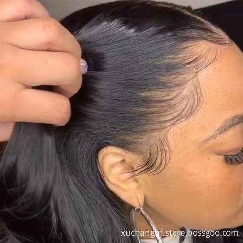 Wholesale 150% 180% Human Hair Wigs ,Brazilian HD Transparent Swiss 360 Full Lace Wig Vendors, Virgin Hair Lace Front Wigs